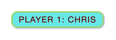 顯示「玩家 1:Chris」且有樣式的按鈕